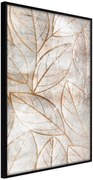 Αφίσα - Copper Leaves - 40x60 - Μαύρο - Χωρίς πασπαρτού