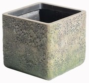 Supergreens Γλάστρα Πήλινη Τετράγωνη Βρύα Πράσινη 30x30x27 εκ.