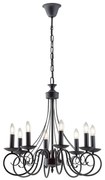 Φωτιστικό Οροφής - Πολυέλαιος Beatrice I-BEATRICE-8 8xE14 Φ63cm 120cm Anthracite Luce Ambiente Desig