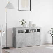 vidaXL Συρτάρι Γκρι από Μηχανικά Ξύλο 116 x 30 x 75 εκ. Ορθογώνιο