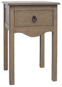 Τραπεζάκι Βοηθητικό Με Συρτάρι Classic 270-00-054 40x40x61cm Natural