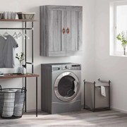 vidaXL Ντουλάπι Επιτοίχιο Γκρι Sonoma 69,5 x 34 x 90 εκ. Επεξεργ. Ξύλο