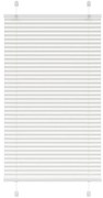 vidaXL Πλισέ περσίδα Λευκό 75x150 cm Πλάτος υφάσματος 74,4 cm