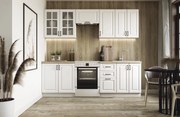 Κουζίνα ELIZABETH 240 , color: front - white matt, body – white, worktop – sonoma oak DIOMMI V-UA-ELIZABETH_240-BIAŁY