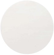 vidaXL Επιφάνεια Τραπεζιού Λευκή Ø80 x 2,5 εκ. από Μασίφ Ξύλο Πεύκου