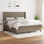 ΚΡΕΒΑΤΙ BOXSPRING ΜΕ ΣΤΡΩΜΑ TAUPE 180X200 ΕΚ. ΥΦΑΣΜΑΤΙΝΟ 3131773