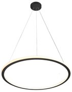 Φωτιστικό Οροφής Κρεμαστό 01381-06 76W LED 3000K 6080Lm D100cm Black Luma