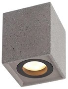 Σποτ Φωτιστικό Οροφής από Τσιμέντο GU10 MONTE 8,5X8,5XH10CM ACA-MK131S10B-Μαύρο MK131S10B