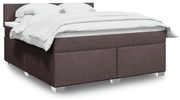 ΚΡΕΒΑΤΙ BOXSPRING ΜΕ ΣΤΡΩΜΑ ΣΚΟΥΡΟ ΚΑΦΕ 180X200 ΕΚ ΥΦΑΣΜΑΤΙΝΟ 3285963