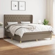 ΚΡΕΒΑΤΙ BOXSPRING ΜΕ ΣΤΡΩΜΑ TAUPE 180X200 ΕΚ. ΥΦΑΣΜΑΤΙΝΟ 3128785