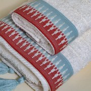 Πετσέτες Μπάνιου (Σετ 3τμχ) White Fabric Alva White 600gsm