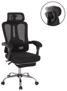ΚΑΡΕΚΛΑ ΓΡΑΦΕΙΟΥ BARNET HM18258.01 ΜΑΥΡΟ MESH-ΜΑΥΡΟΣ ΣΚΕΛΕΤΟΣ NYLON 61x62x123Υ