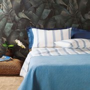 Σεντόνια Σετ 4τμχ Gili B1 Blue Zucchi King Size 250x280cm 100% Βαμβάκι