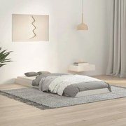 Πλαίσιο Κρεβατιού Λευκό 75 x 190 εκ. Μασίφ Πεύκο Small Single 823485