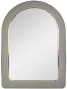 Καθρέπτης Τοίχου Βελούδινος ECO605 50x1,8x70cm Grey-Gold Espiel Γυαλί,Βελούδο