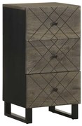 vidaXL Σκευοθήκη μαύρο 40x33x75 cm μασίφ ξύλο Μάνγκο