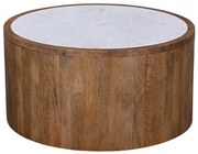 ABU DHABI COFFEE TABLE ΚΑΡΥΔΙ ΛΕΥΚΟ 80x80xH45cm - 04-1082