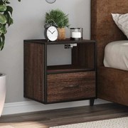 Κομοδίνο επίτοιχο ντουλάπι καφέ δρυς 40x31x39,5 cm - Καφέ