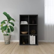 Ραφιέρα / Βιβλιοθήκη Μαύρη 66x30x98 εκ. από Επεξεργασμένο Ξύλο 800343