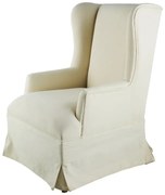 Artekko Daeddul Μπερζέρα Υφασμάτινη Λευκή (66x78x110)cm Artekko 77883