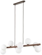 Φωτιστικό Οροφής - Ράγα Estera 10273 117x28x125cm 9xG9 8W Walnut-White TK Lighting