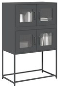 vidaXL Highboard Ανθρακί 68x39x107 cm Χάλυβας