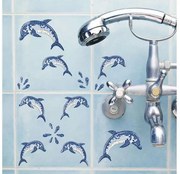 Αυτοκόλλητα Τοίχου Βινυλίου 59601 Dolphins Ango 59601