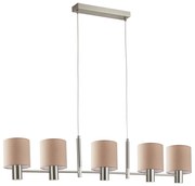 Φωτιστικό Οροφής  SE21-NM-120-SH3 ADEPT NICKEL MATT PENDANT BROWN SHADE+ - 51W - 100W - 77-8292