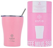 Estia 01-12472 Save The Aegean Ποτήρι Θερμός με Καλαμάκι 350ml, Blossom Rose