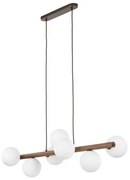 Κρεμαστό Φωτιστικό Οροφής 7xG9 Καφέ Ξύλο Estera Wood 10272 TK Lighting-10272-Καφέ 10272