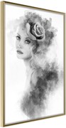 Αφίσα - Mysterious Lady - 40x60 - Χρυσό - Χωρίς πασπαρτού