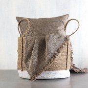 Ριχτάρι Rowen Brown Ρυθμός Διθέσιο 180x240cm Chenille,Βαμβάκι,Polyester