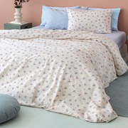 Σεντόνια Μονά (Σετ) Palamaiki Fashion FL6212 Εκρού ΜΕ ΛΑΣΤΙΧΟ 110x200+32