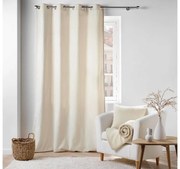 Κουρτίνα Υψηλής Σκίασης Wooly Douceur d'intérieur με τρουκς και διαστάσεις 140x240cm - Natural