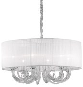 Φωτιστικό Κρεμαστό Ideal Lux Swan SP6 035826 Λευκό