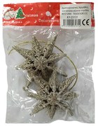 Σετ Χριστουγεννιάτικα Στολίδια Αστέρια 8εκ. 2τεμ