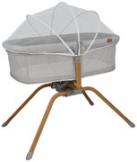 Λίκνο (0+ Μηνών/Έως 9kg) Bebe Stars Chic 2 In 1 Light Grey 843-182
