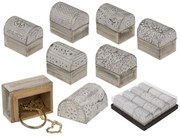 Κουτί Αποθήκευσης Κοσμημάτων Μέταλλο/Ξύλο 5x3.8cm Σε 6 Σχέδια