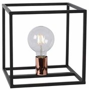 Φωτιστικό Επιτραπέζιο Lucide 08524-01-30 ARTHUR Μαύρο Ματ (Black Mat)|Χαλκός Ματ Χρώμα (Copper Coloured)