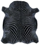 Δέρμα Αγελάδας (εκτυπωμένο) Zebra Dark Grey - 200x220