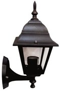 Απλίκα Τοίχου Φανάρι Αλουμινίου E27 IP44 12W Eurolamp 154-55103 Μπρονζέ