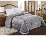 Κουβερτοπάπλωμα Flannel/Sherpa 220×240 ADAM HOME (805) GREY 220X240