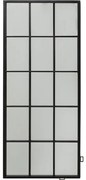 Καθρέφτης Τοίχου Finestra Μεταλλικός Μαύρος 60x2,5x140 εκ - Μαύρο
