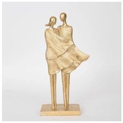 Διακοσμητικό Γλυπτό ζευγάρι Χρυσό 16.5x8x33.5cm 752-27082 Estheti-752-27082-Χρυσό 752-27082