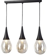 Φωτιστικό Οροφής Τρίφωτο Aca Atena OD53423SBK Black Matt
