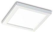 Φωτιστικό Οροφής - Πλαφονιέρα Aura Square 290836 22x1,8x22cm LED 20W 3000K 1950Lm White Ideal Lux