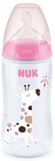 Μπιμπερό Σιλικόνης First Choice Plus 10741940 Temperature Control 300ml 6-18 Μηνών Pink Nuk 300ml Πολυπροπυλένιο