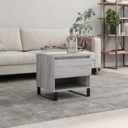 vidaXL Τραπεζάκι Σαλονιού Γκρι Sonoma 50x46x50 εκ. Επεξεργασμένο Ξύλο