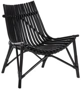 Καρέκλα CELLION C9812.02 Ράβδοι Rattan σε Μαύρο χρώμα 76x72x83Υεκ. 76x72x83 εκ.