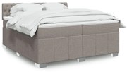 ΚΡΕΒΑΤΙ BOXSPRING ΜΕ ΣΤΡΩΜΑ TAUPE 200X200 ΕΚ. ΥΦΑΣΜΑΤΙΝΟ 3289486